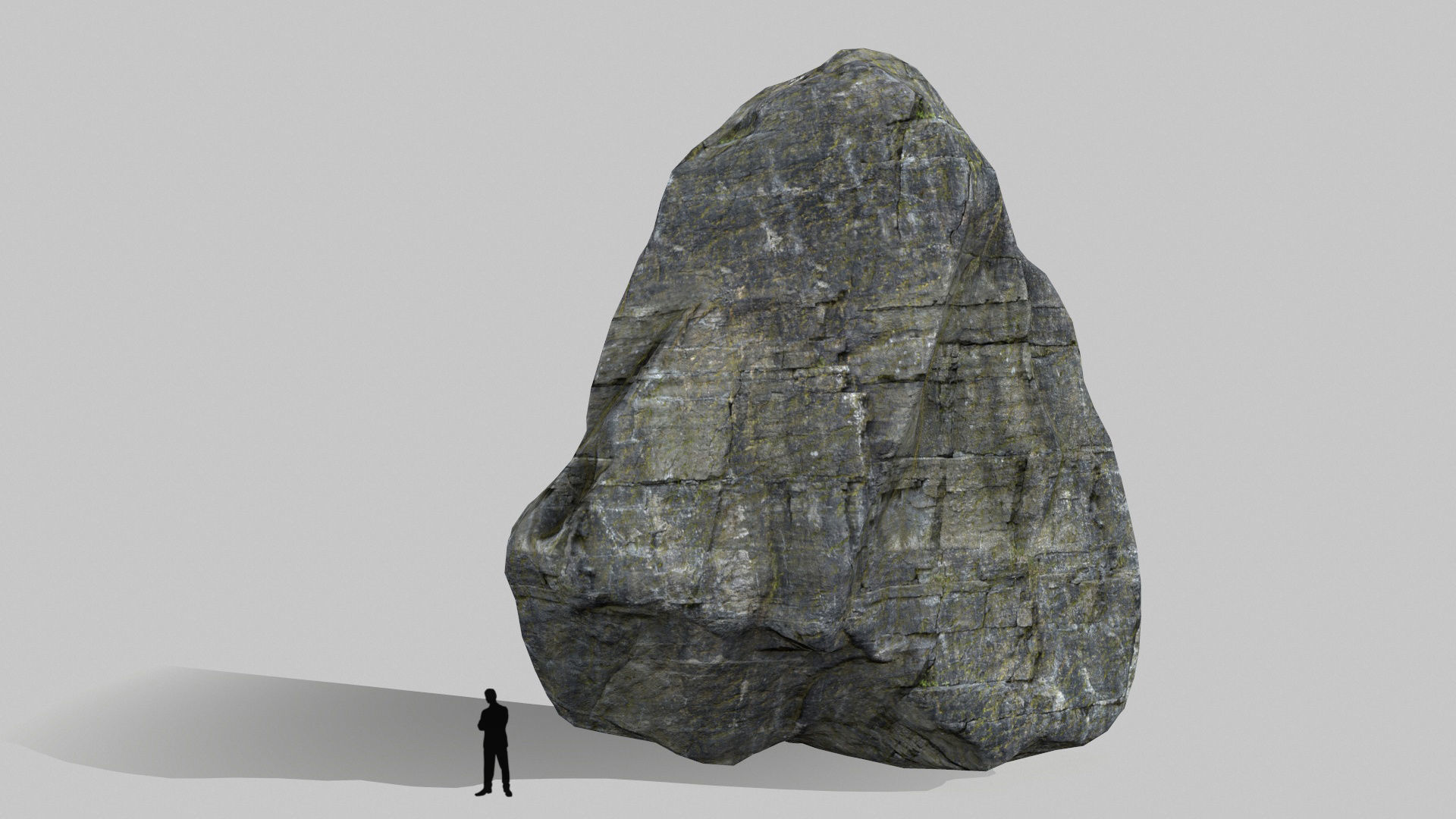 cliff rocks set 1 Low-poly 3D model_14