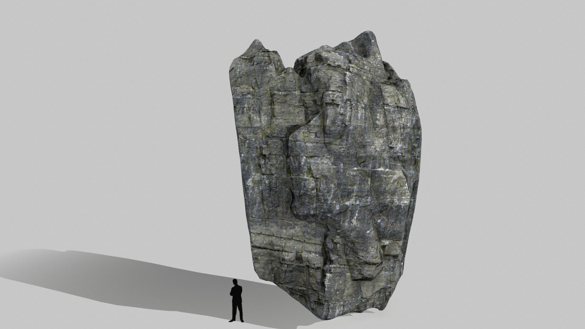 cliff rocks set 1 Low-poly 3D model_2