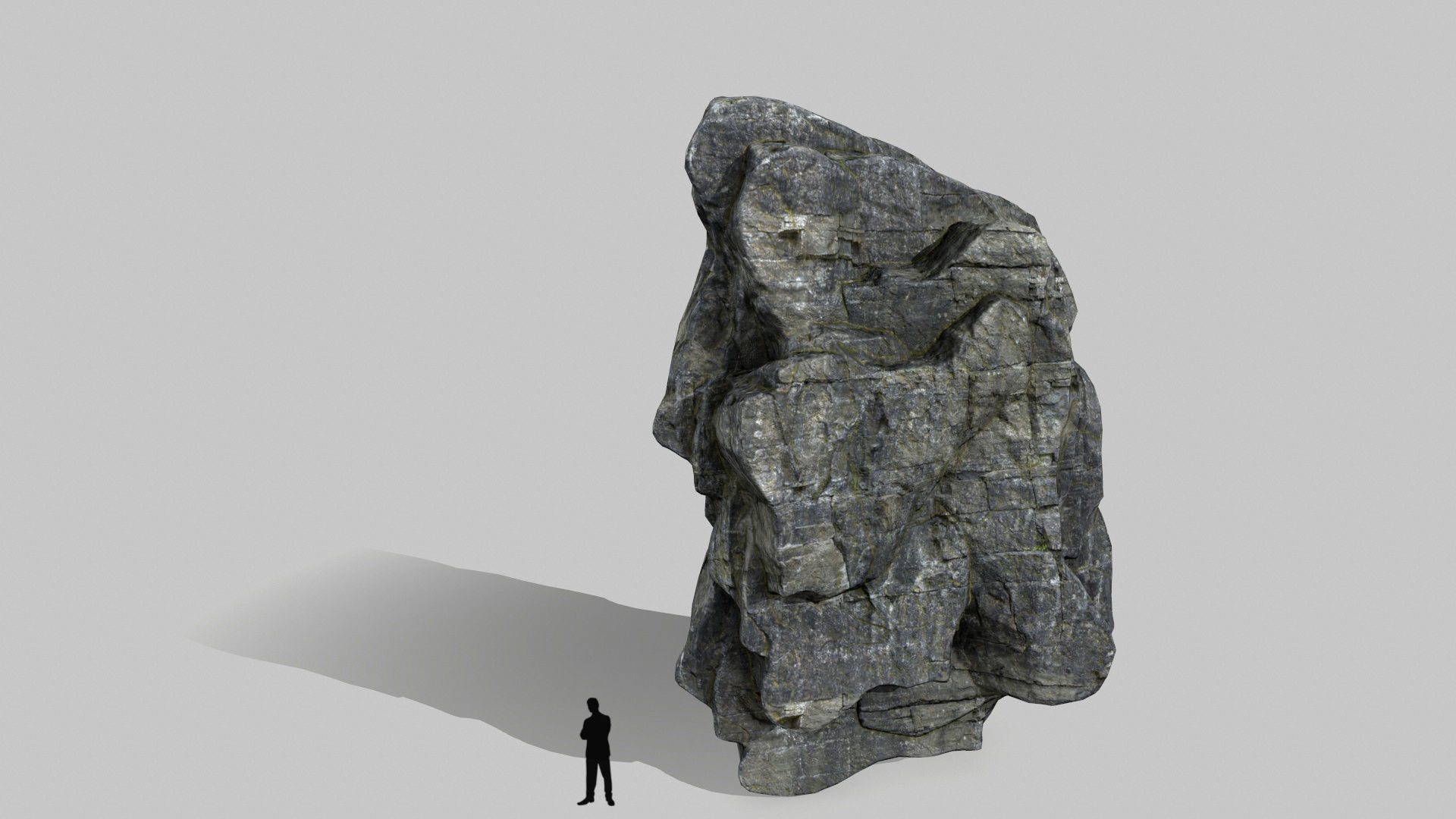 cliff rocks set 1 Low-poly 3D model_10