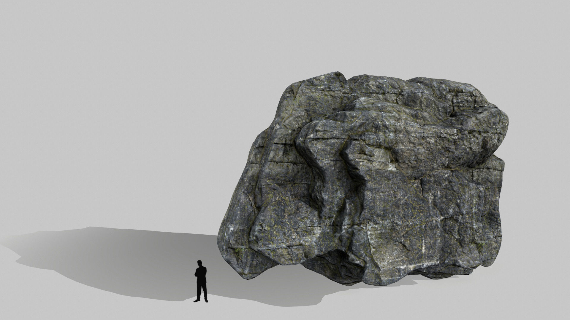 cliff rocks set 1 Low-poly 3D model_11