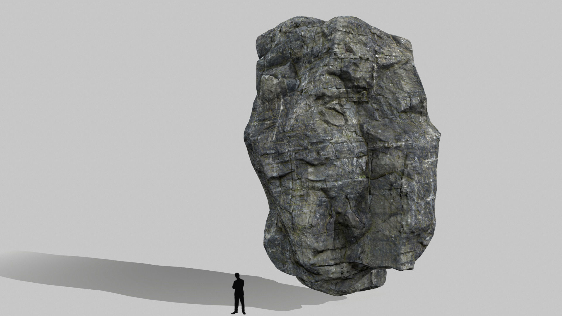 cliff rocks set 1 Low-poly 3D model_5