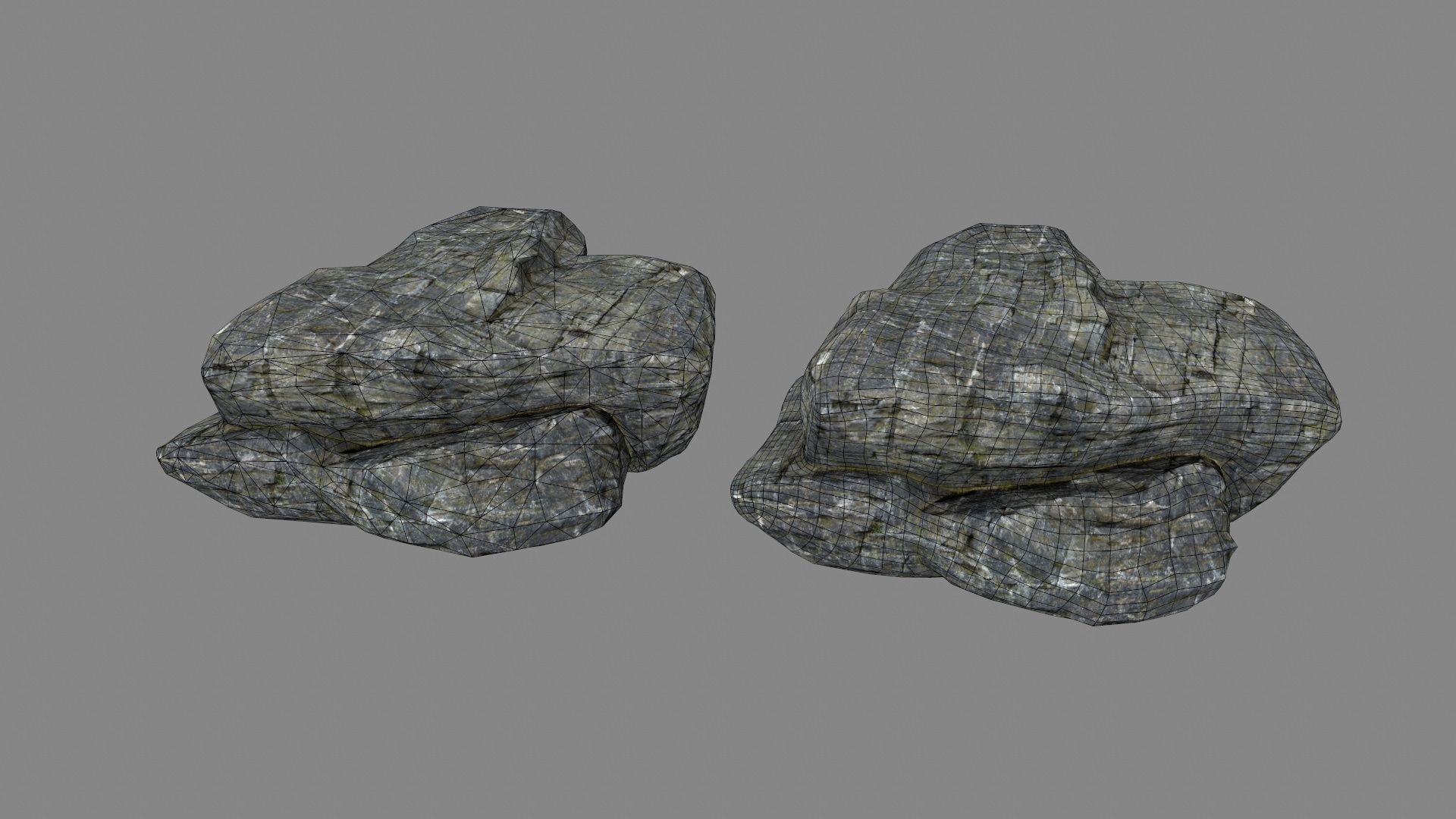 cliff rocks set 1 Low-poly 3D model_22