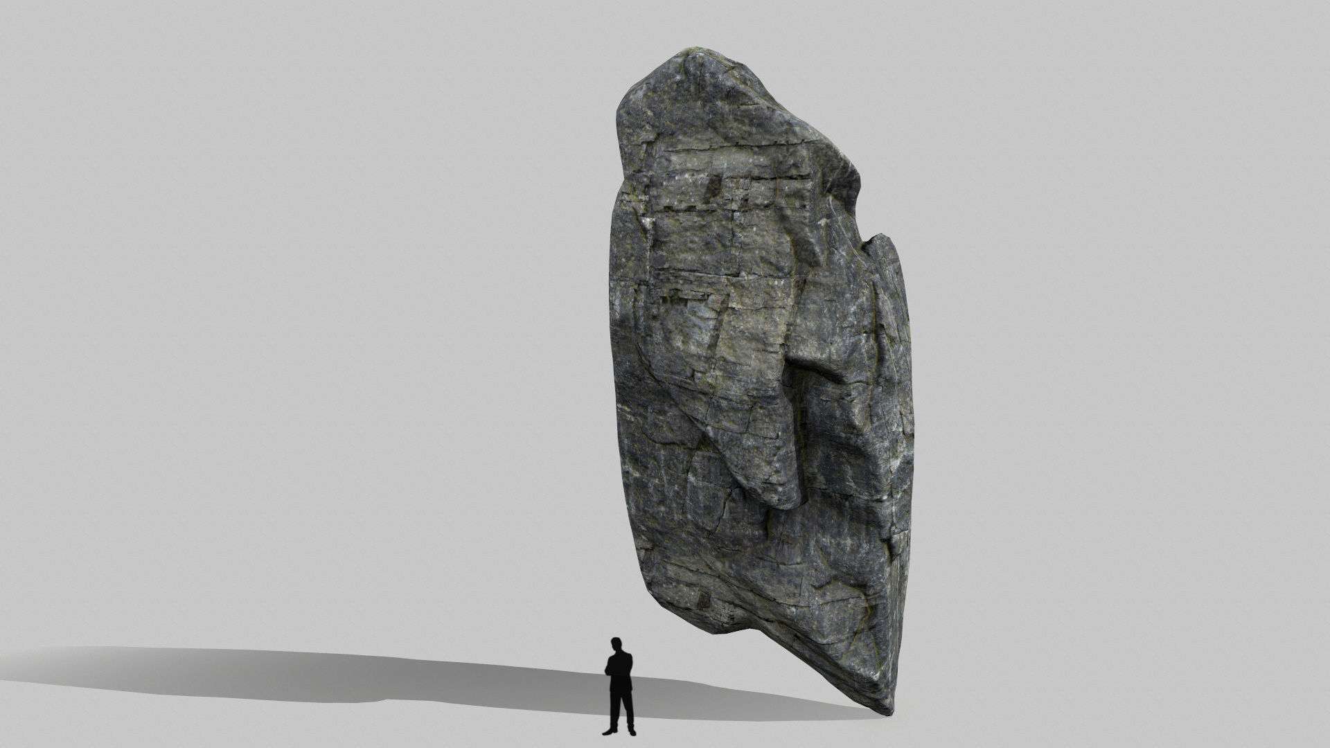 cliff rocks set 1 Low-poly 3D model_1