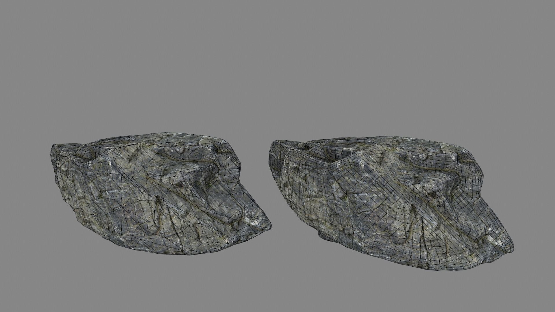 cliff rocks set 1 Low-poly 3D model_30