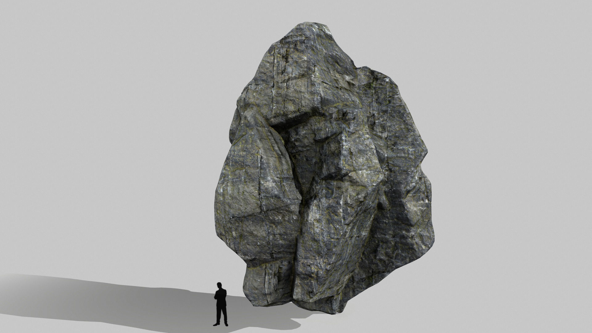 cliff rocks set 1 Low-poly 3D model_4