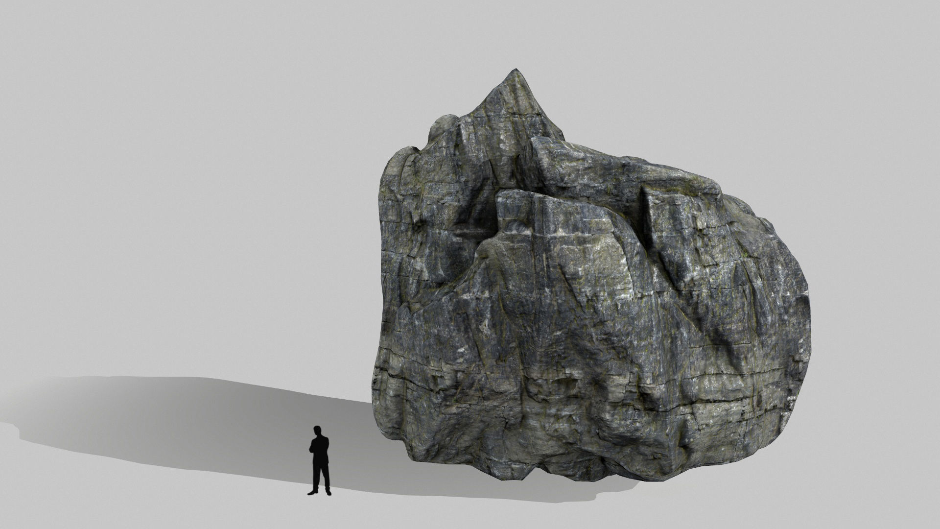cliff rocks set 1 Low-poly 3D model_12