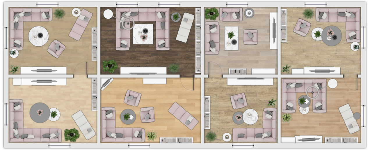 2d living room furniture Top View PSD CDR 3D model | CGTrader
