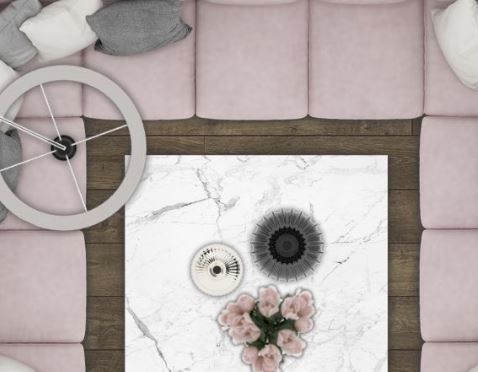 2d living room furniture Top View PSD CDR 3D model_5