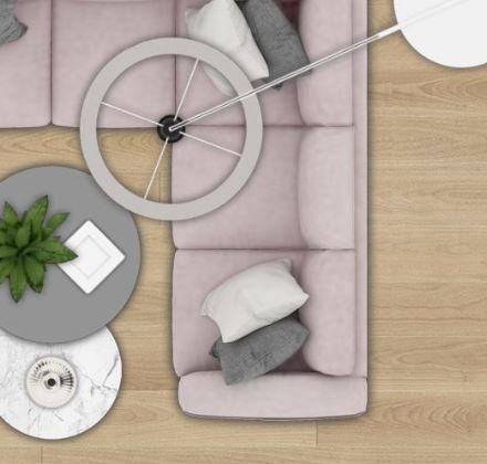 2d living room furniture Top View PSD CDR 3D model_4