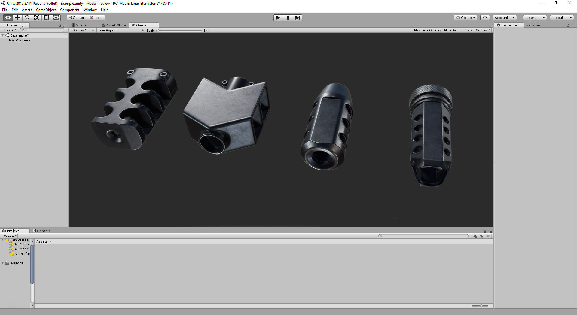 PBR Muzzle Collection items Low-poly 3D model_13