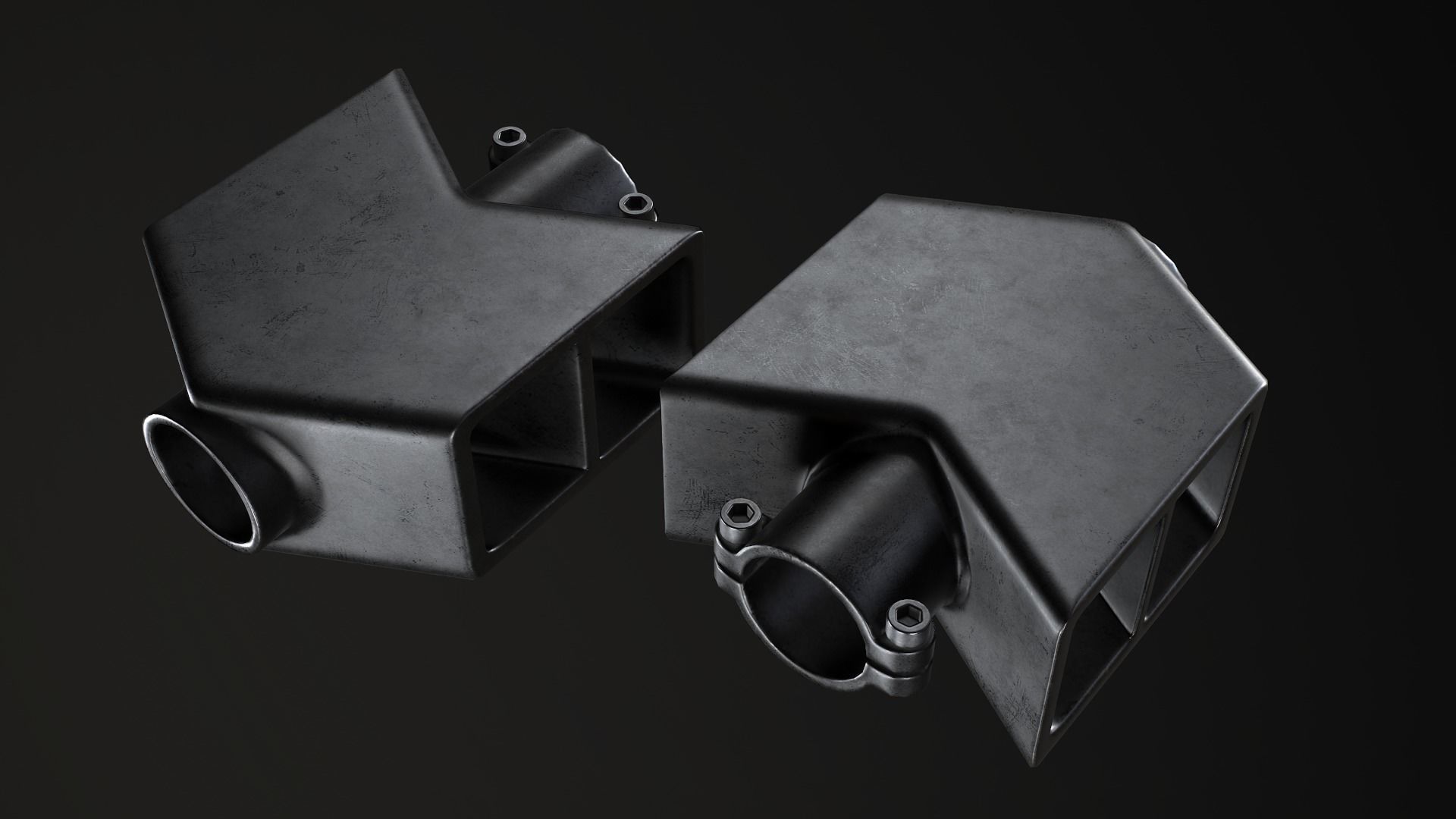 PBR Muzzle Collection items Low-poly 3D model_6