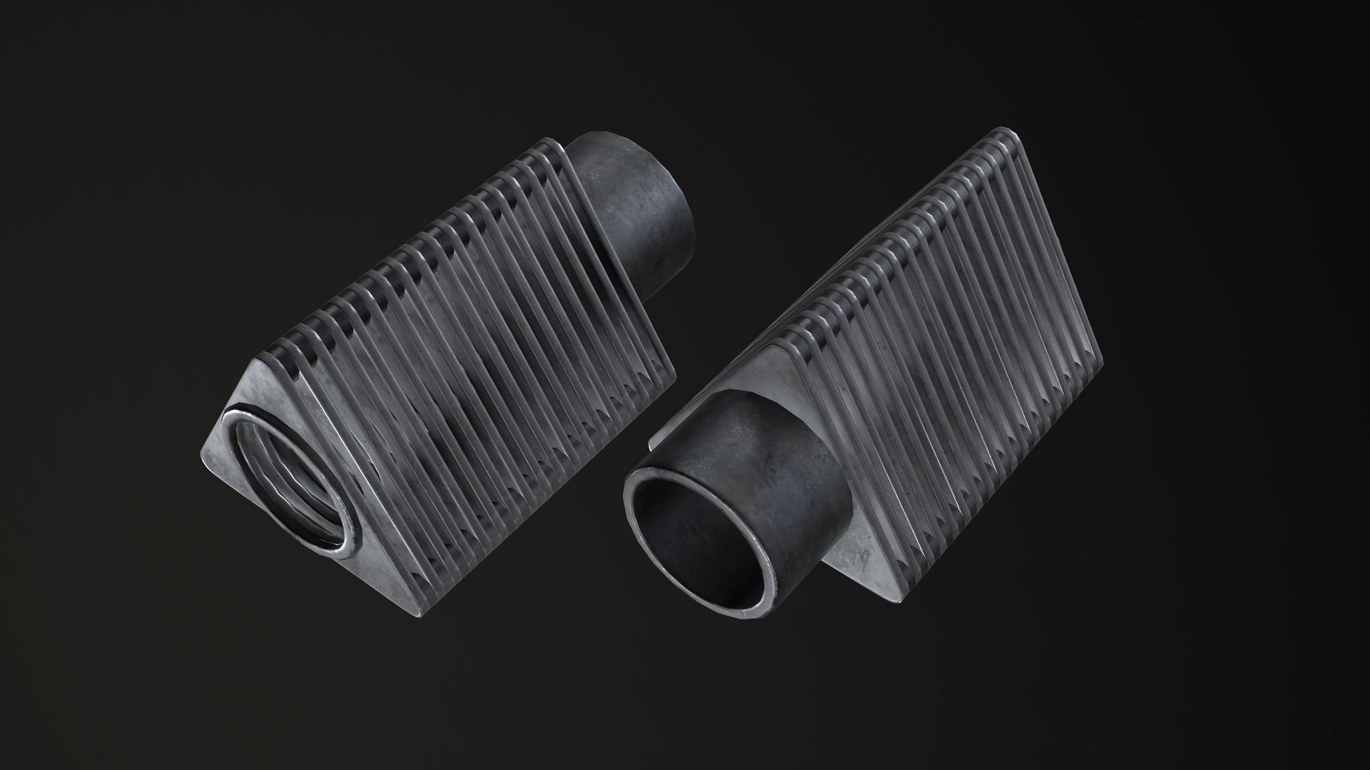 PBR Muzzle Collection items Low-poly 3D model_10