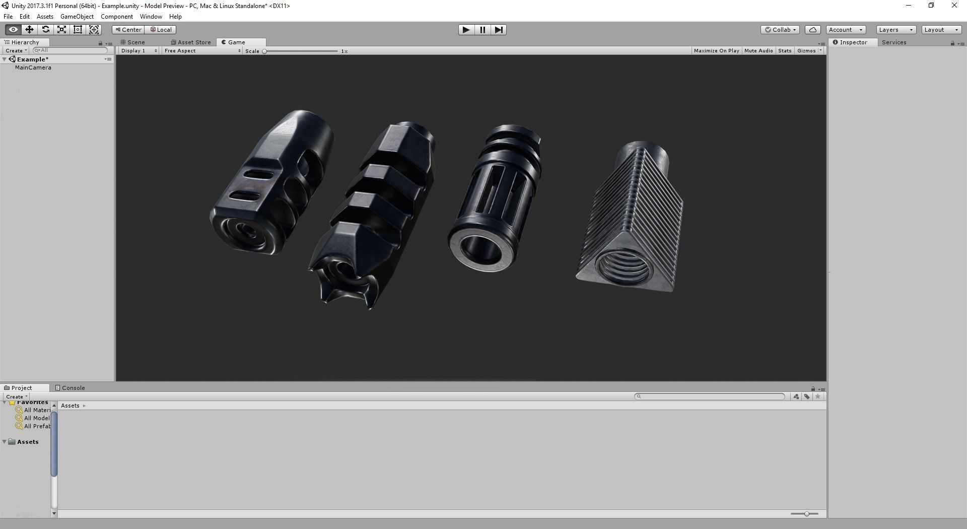 PBR Muzzle Collection items Low-poly 3D model_14