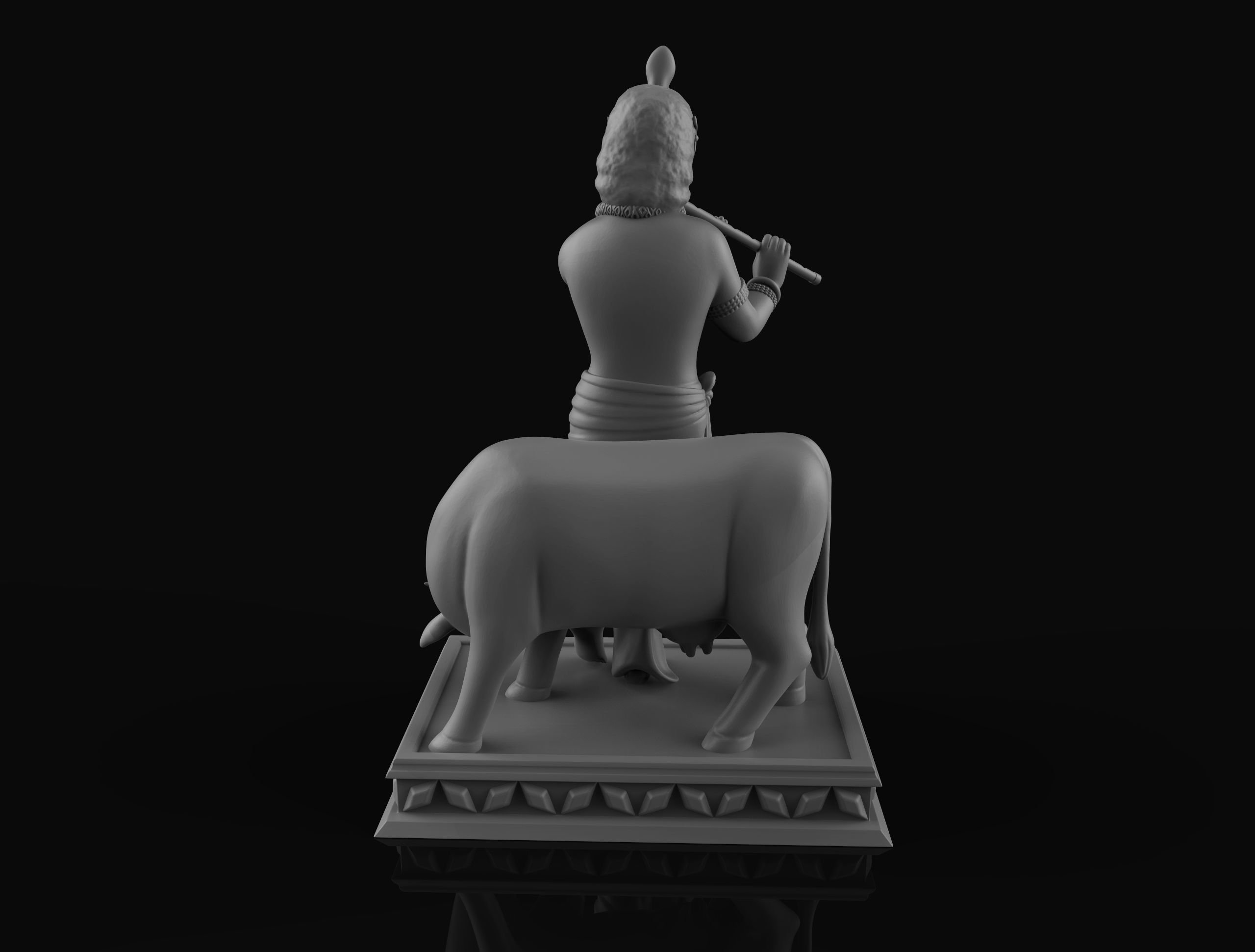Lord Krishna Traditional  3D print model_6