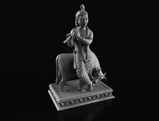 Lord Krishna Traditional  3D print model