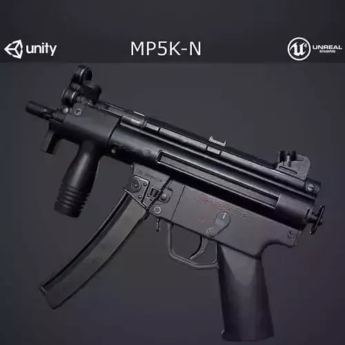 MP5K-N Submachine Gun Low-poly 3D model