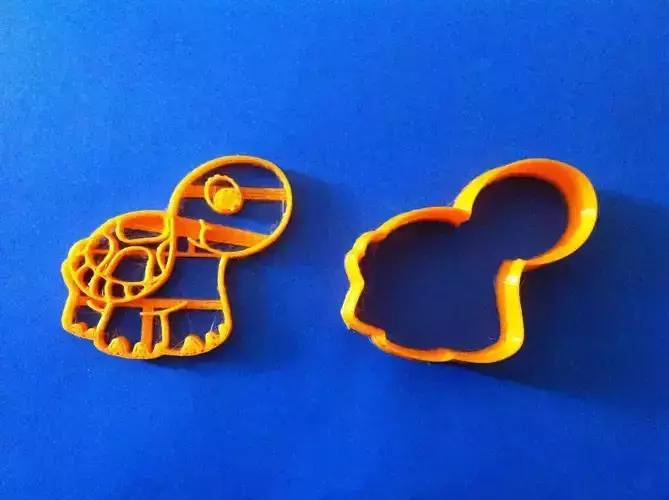 tortuga two orange cookie cutters