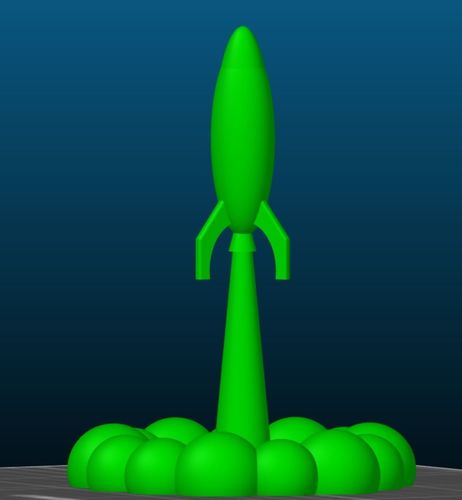 Rocket ball 3D print model