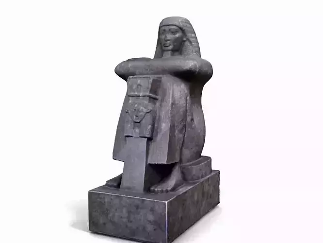 Statue of Egyptian Roy High Priest of Amun 3D model
