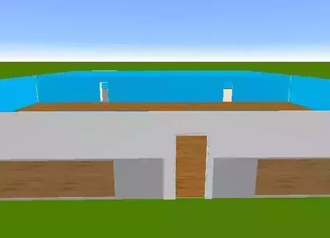 bosss how to build house in minecraft 3D model