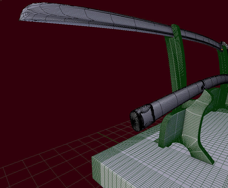 Shin gunto sworld 3D model_2