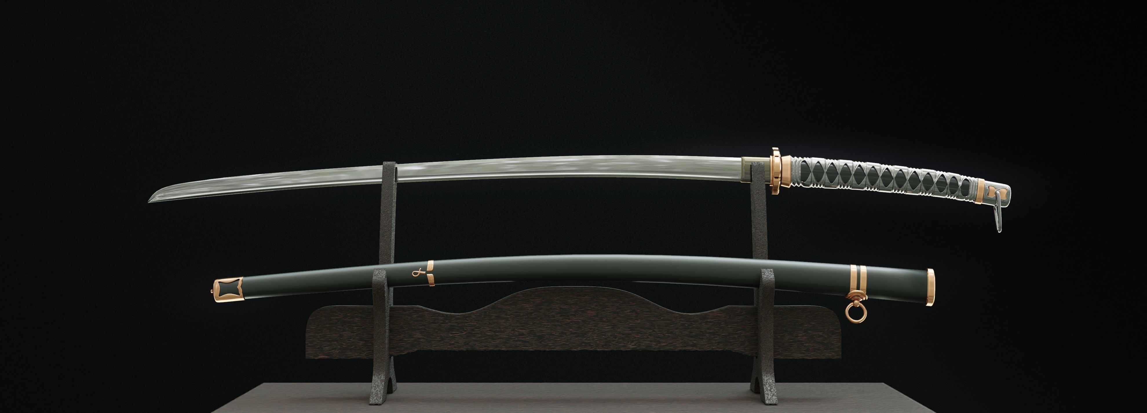 Shin gunto sworld 3D model_1