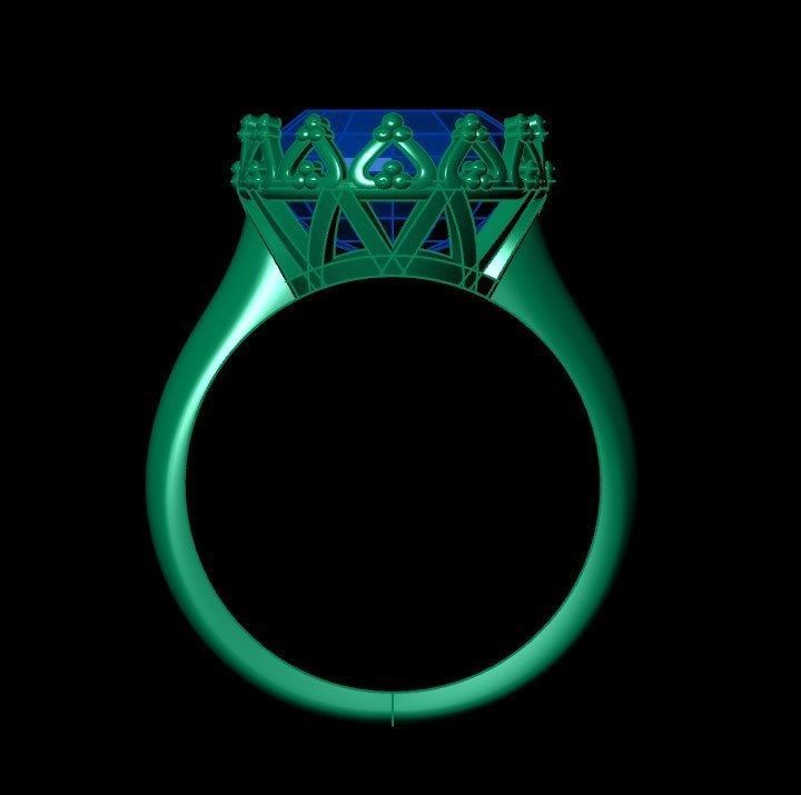 Ring  pk 1 3D print model_6