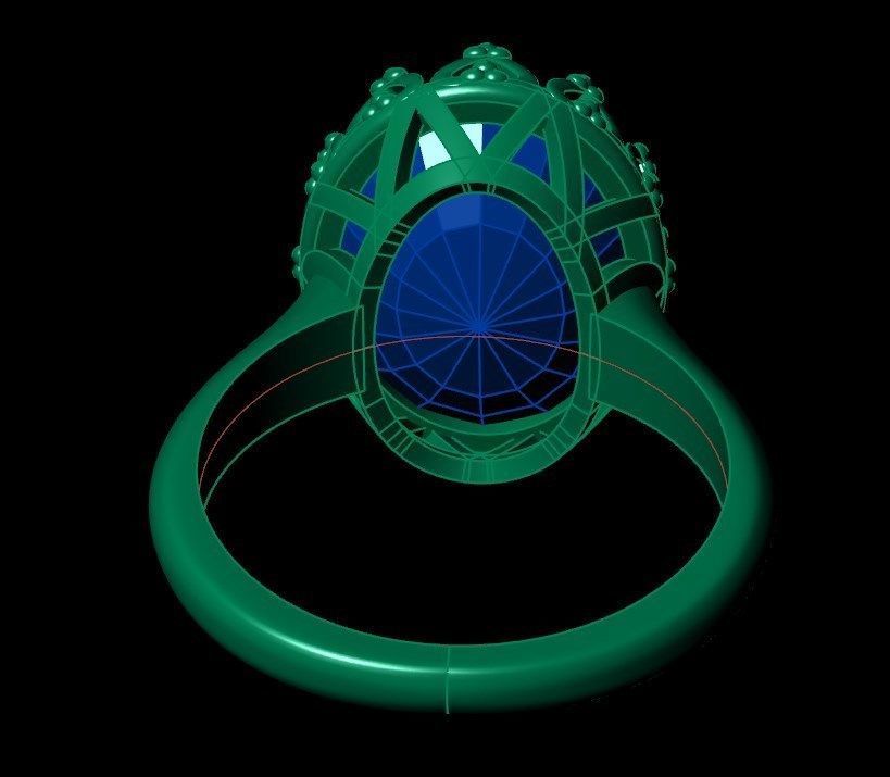 Ring  pk 1 3D print model_8
