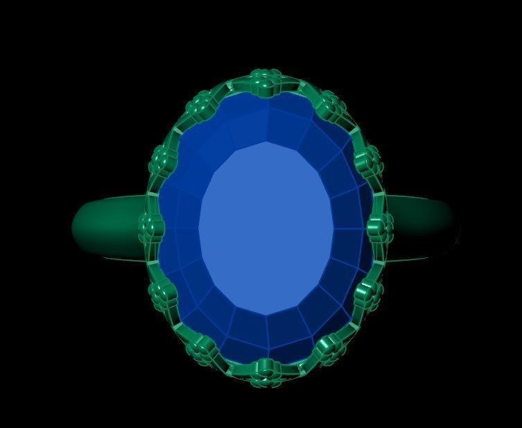 Ring  pk 1 3D print model_4