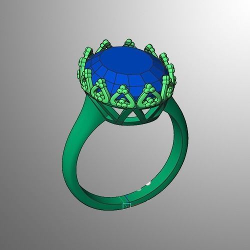 Ring  pk 1 3D print model_2