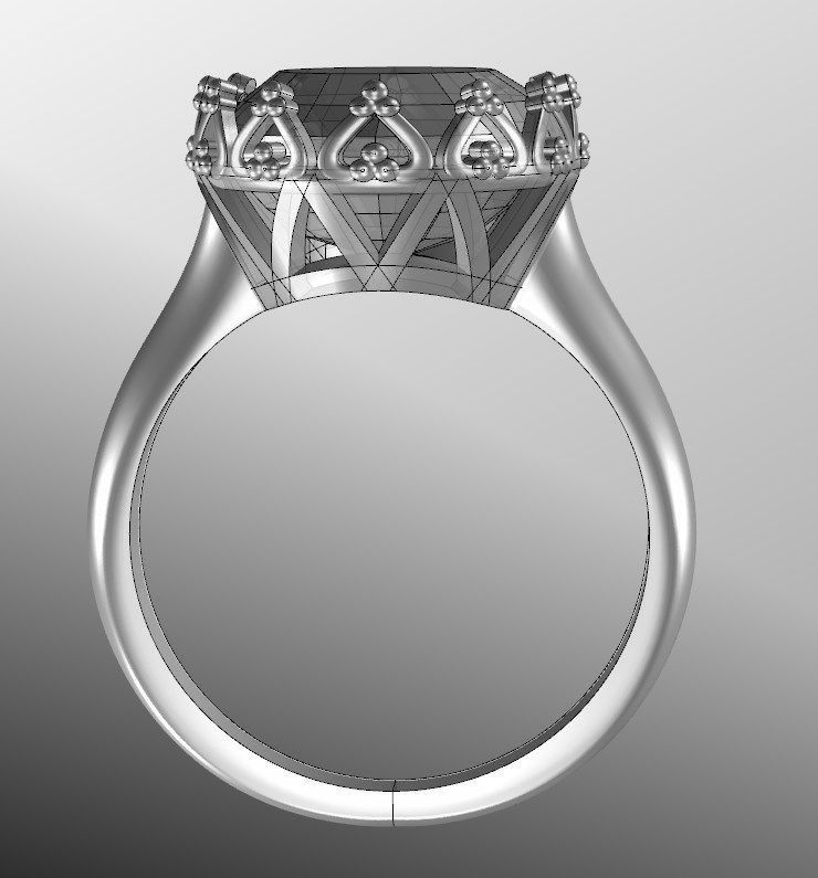 Ring  pk 1 3D print model_12