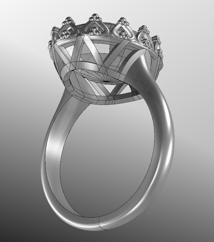 Ring  pk 1 3D print model_11