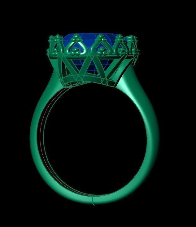 Ring  pk 1 3D print model_7