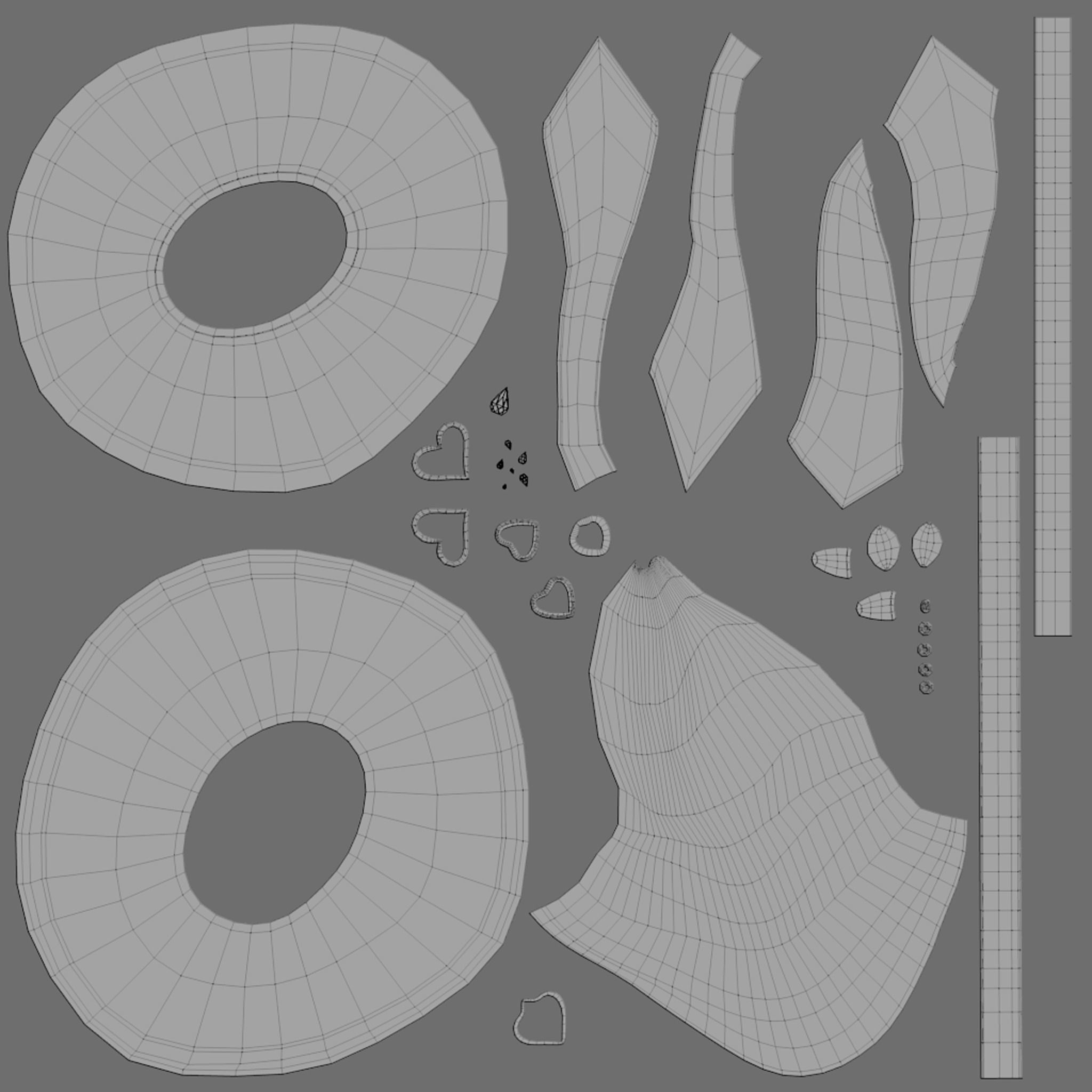 Witch Hat Low-poly 3D model_9