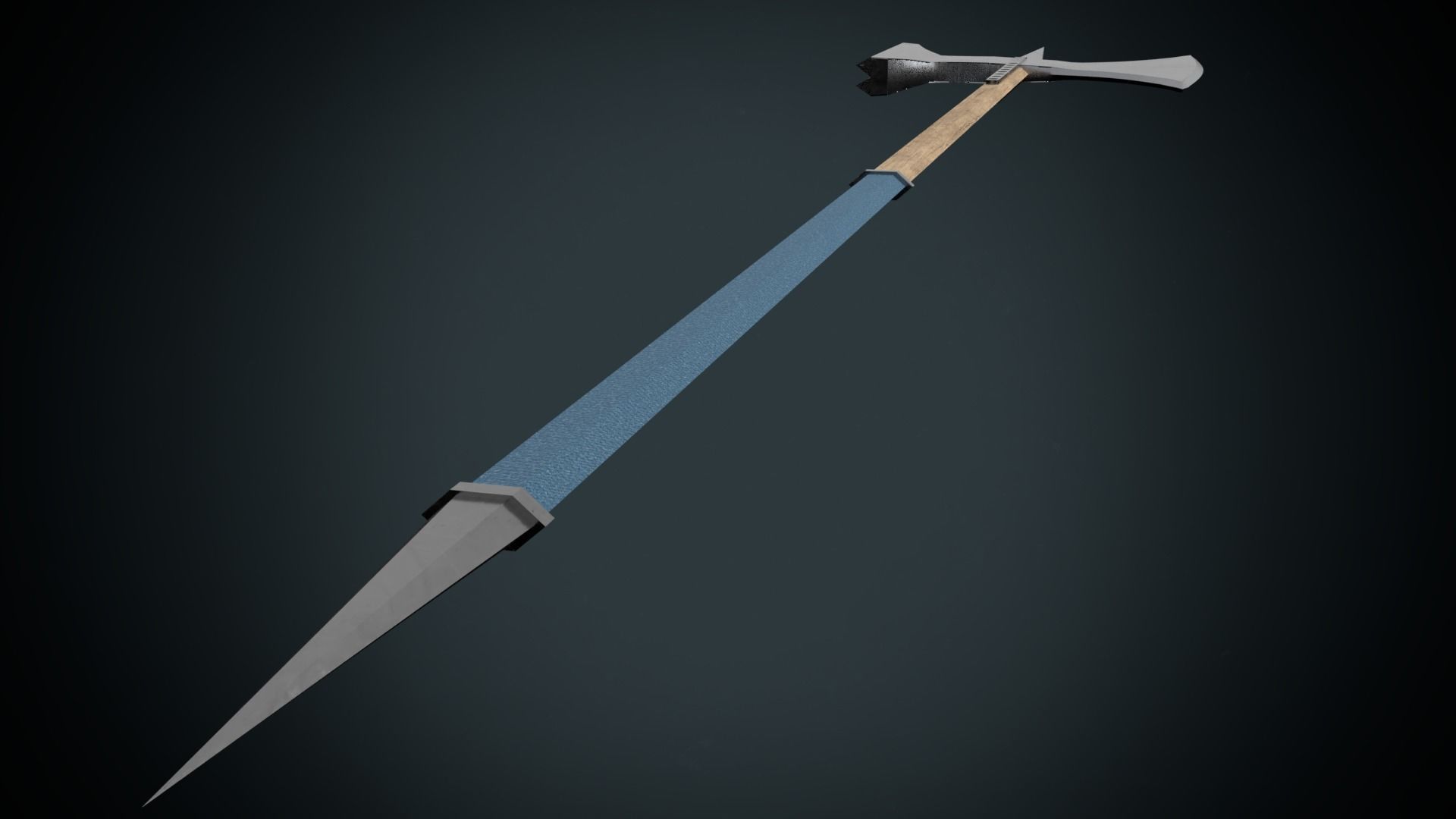 Mordaxe axe Low-poly 3D model_3