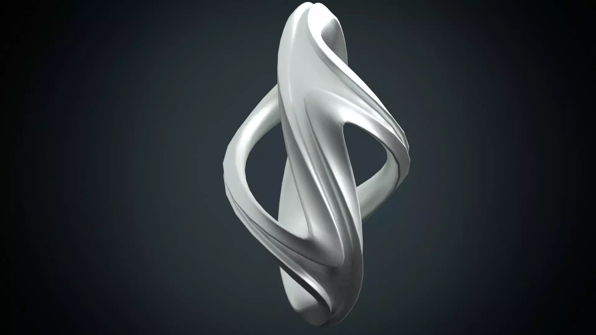 Twisted artifact 3D print model_0