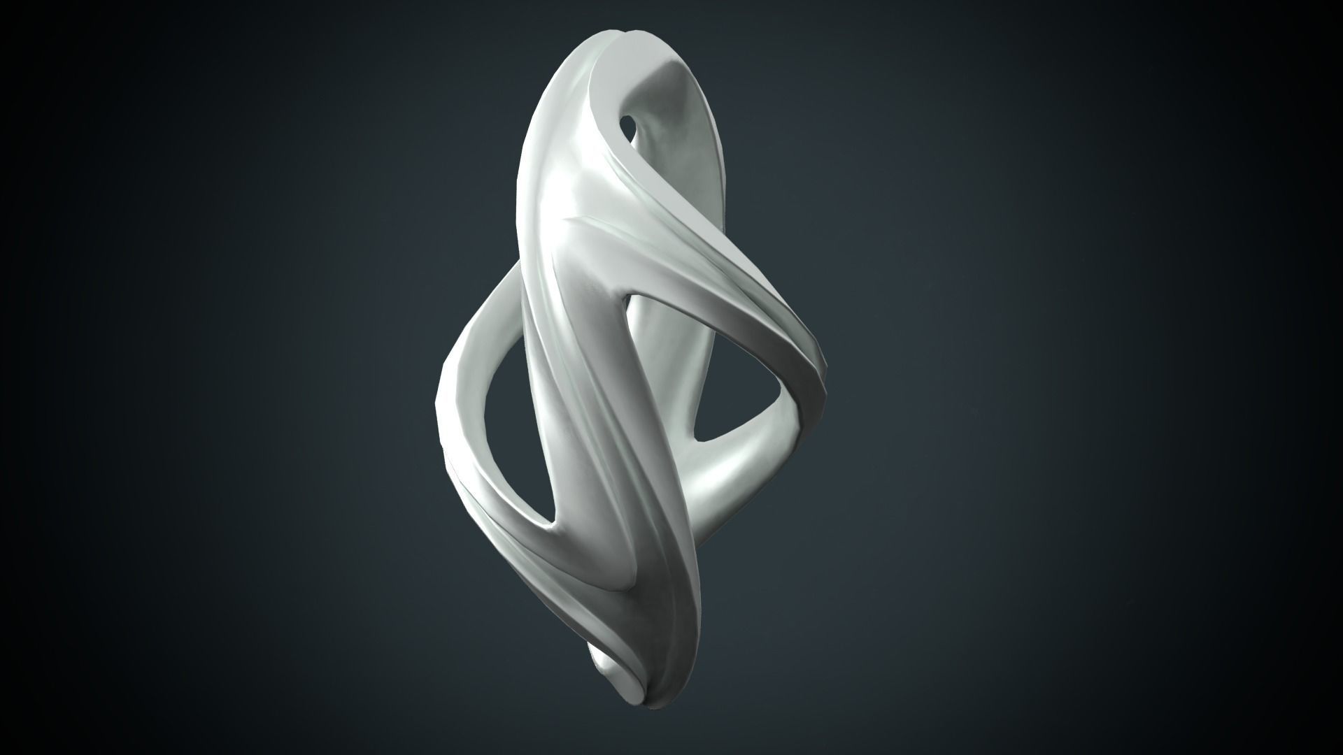 Twisted artifact 3D print model_2