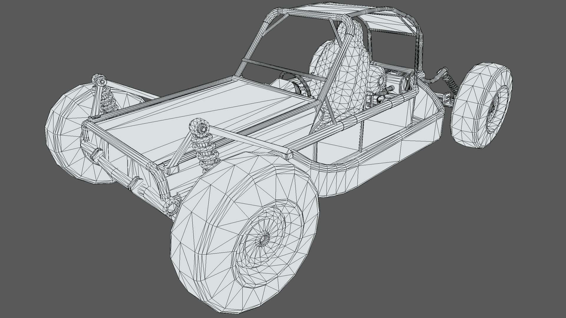 Buggy PBR dune Low-poly 3D model_11