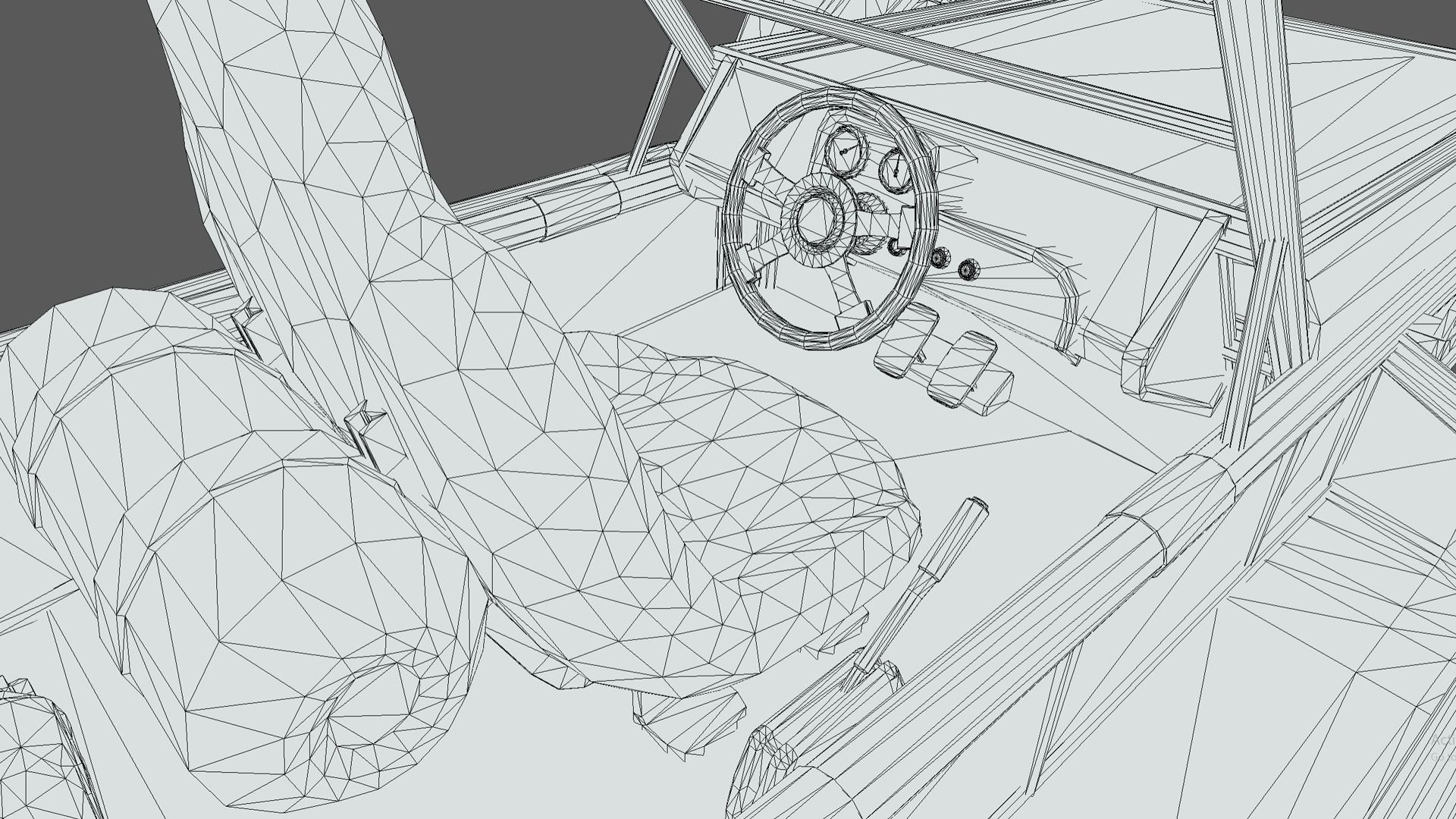 Buggy PBR dune Low-poly 3D model_14