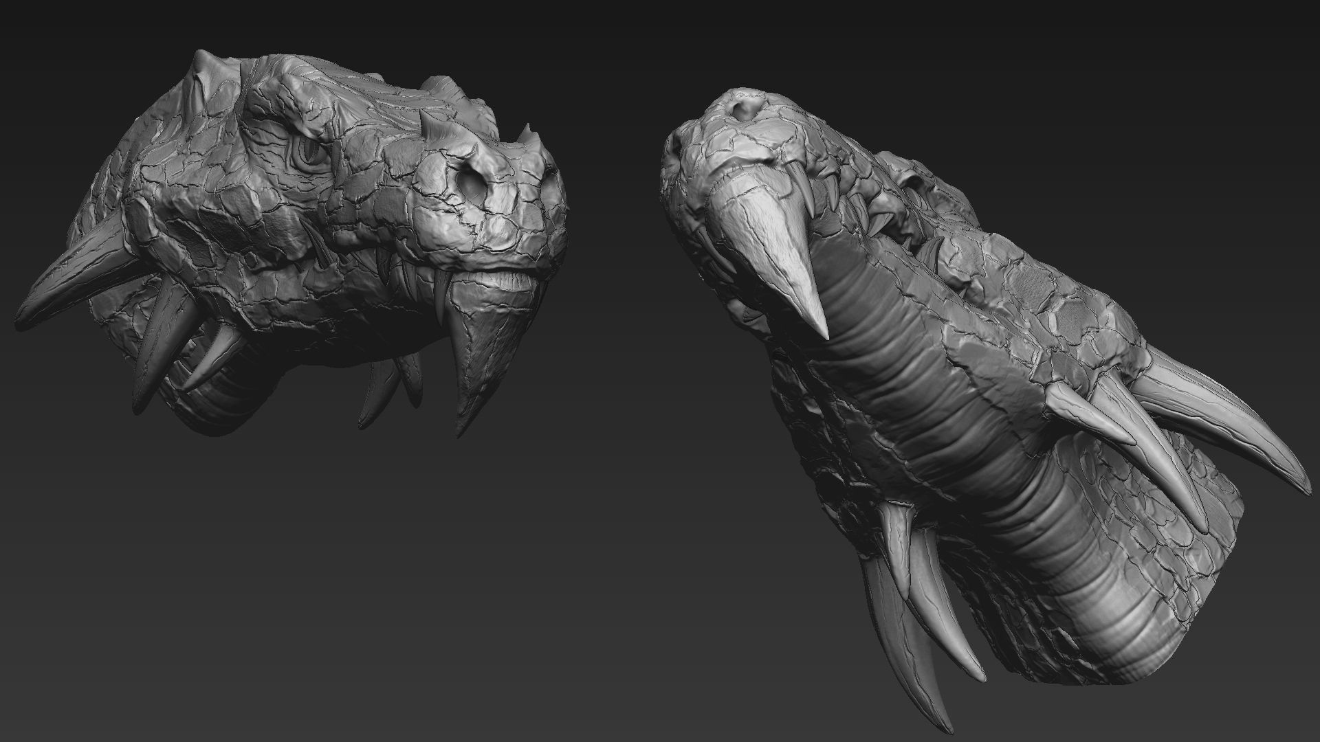 Dragon Head 3D model_6