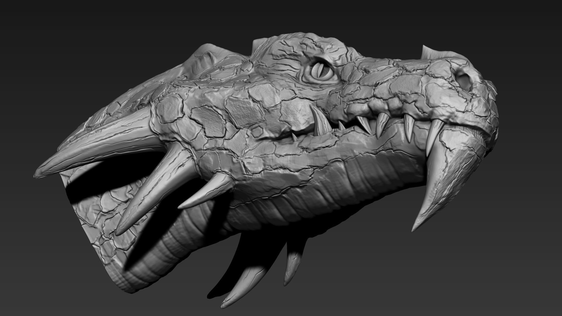 Dragon Head 3D model_4