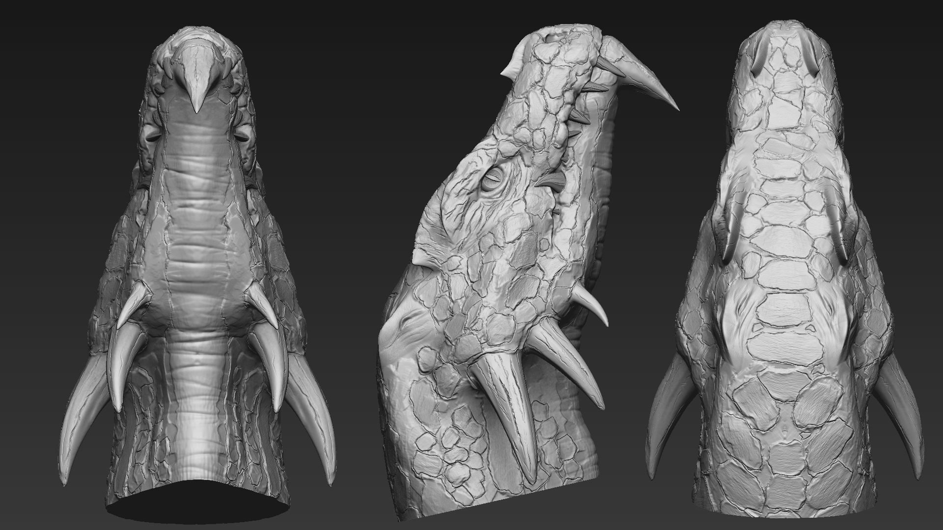Dragon Head 3D model_7