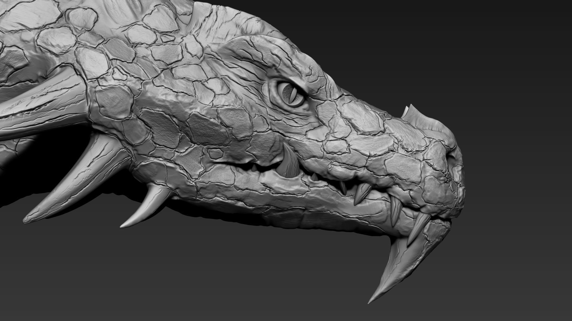 Dragon Head 3D model_2