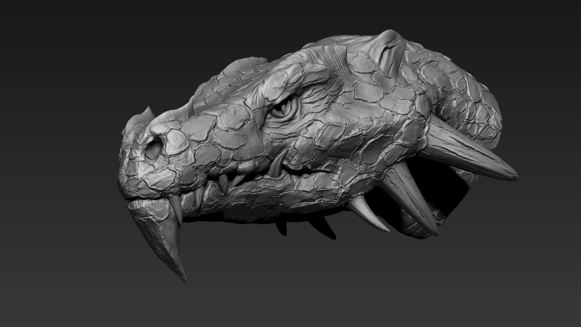 Dragon Head 3D model_3