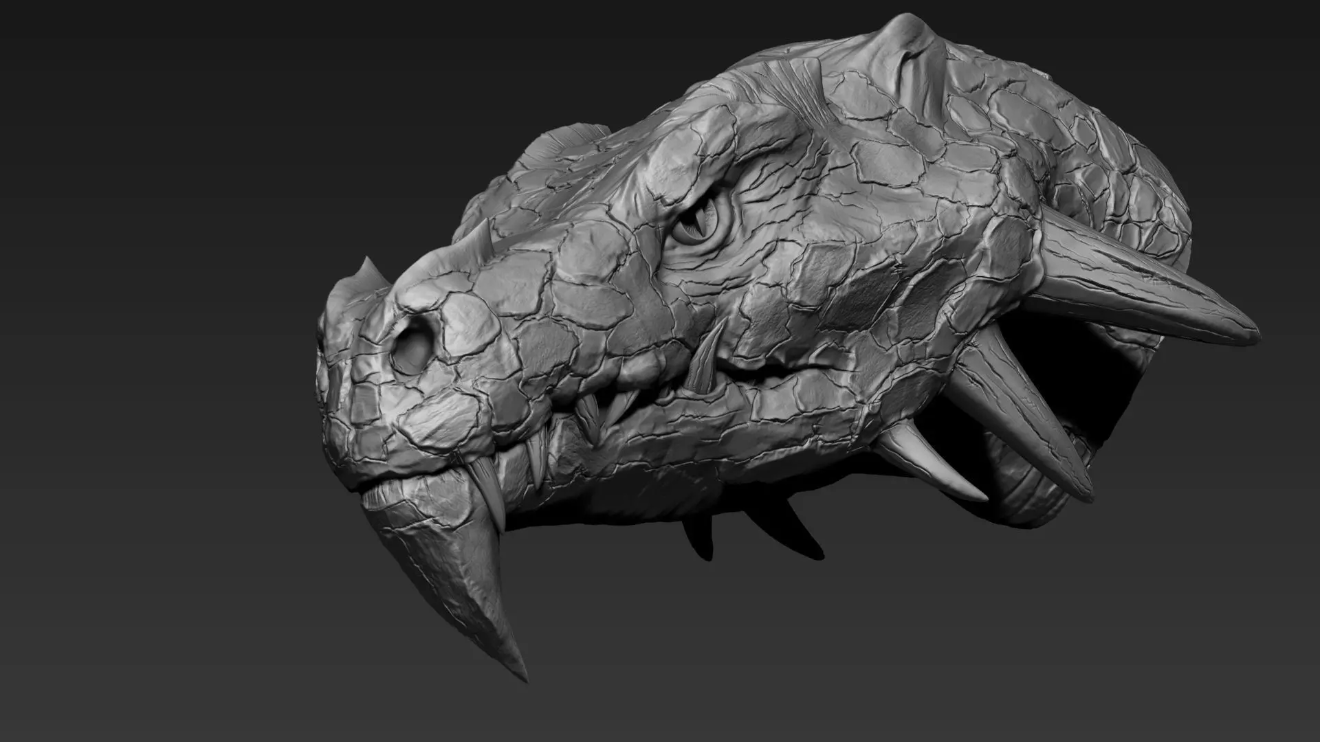 Dragon Head 3D model_0