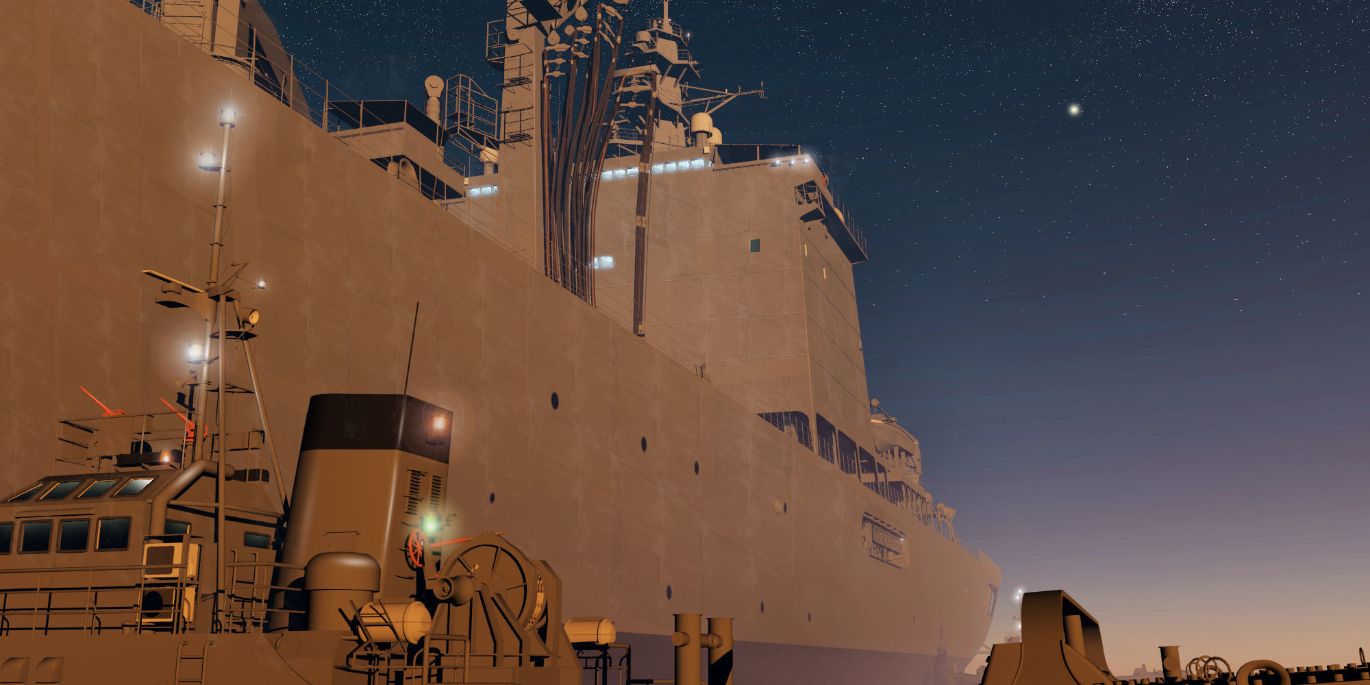 JMSDF Supply ship Mashu 3D model_6