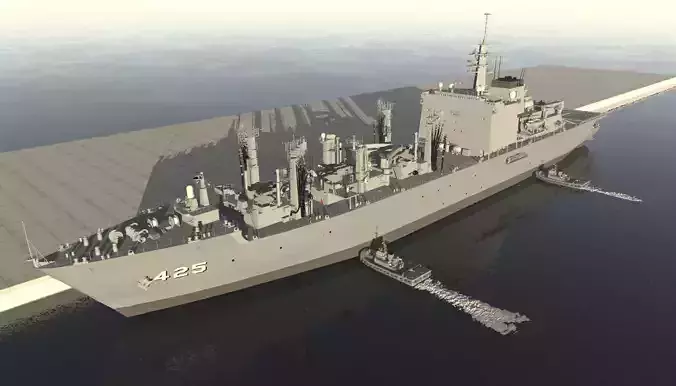 JMSDF Supply ship Mashu 3D model