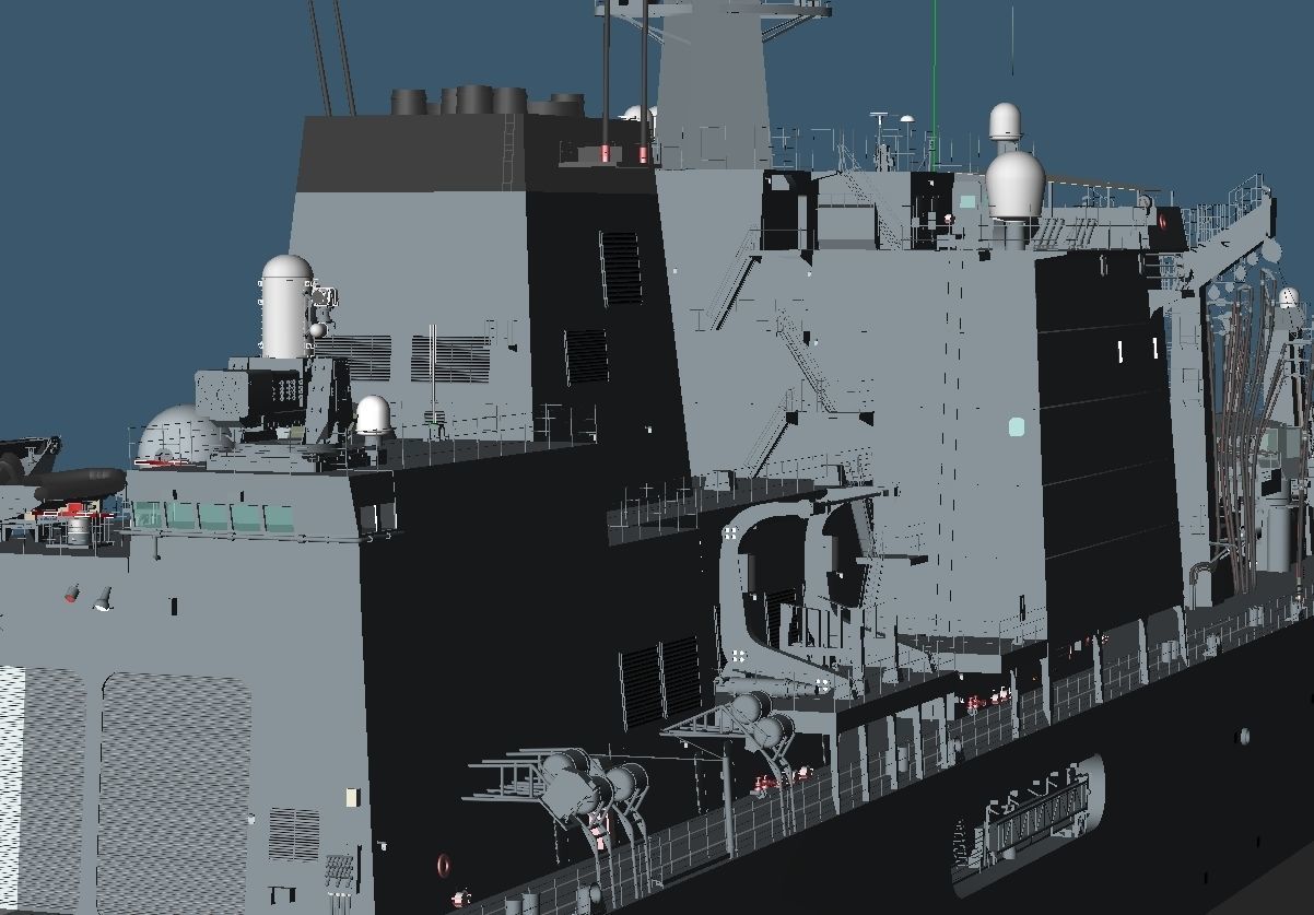 JMSDF Supply ship Mashu 3D model_13