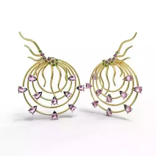 Organic Earring Movements