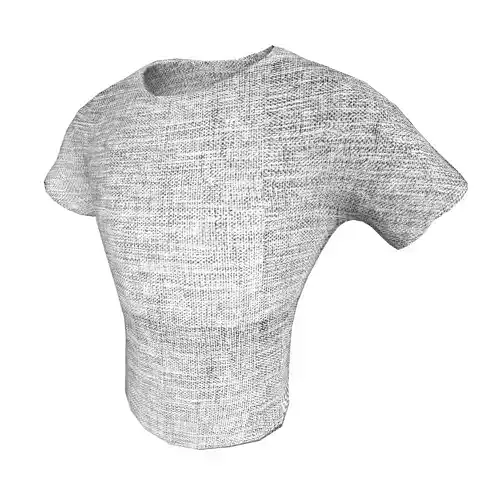 T-shirt 001 Lowpoly 3D model Vray Ready Game Ready VR AR Ready Free low-poly 3D model